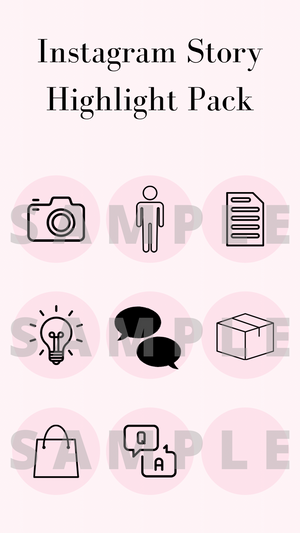 Instagram Story Highlight Pack-Baby Pink